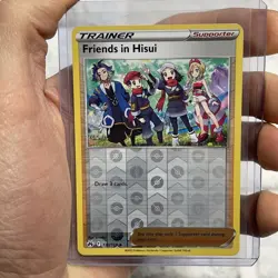 Friends in Hisui 130/159 Crown Zenith Reverse Holo Uncommon Pokemon TCG NM Card - Image 1
