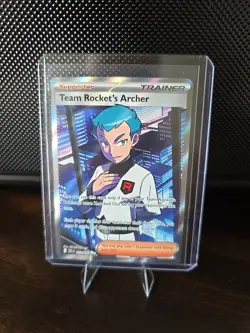 Pokemon TCG Team Rockets Archer Ultra Rare Full Art Card 223/182 Destined Rivals - Image 1