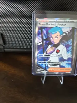 Pokemon TCG Team Rockets Archer Ultra Rare Full Art Card 223/182 Destined Rivals - Image 2