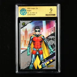 CCG Mint 9 KAYOU 2023 DC Comics CCG Card CHN DC-JS-002 Robin - Image 1