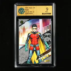 CCG Mint 9 KAYOU 2023 DC Comics CCG Card CHN DC-JS-002 Robin - Image 2