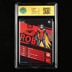 CCG Mint 9 KAYOU 2023 DC Comics CCG Card CHN DC-JS-002 Robin - Image 3