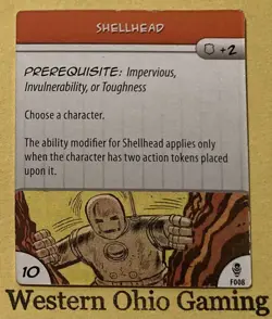 Heroclix Shellhead #F008 Feat Card USED Marvel Armor Wars - Image 1