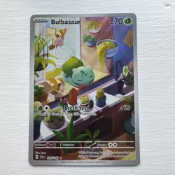 Pokemon Bulbasaur Holo Card Stellar Crown 143/142 Full art halo RAW - Image 1