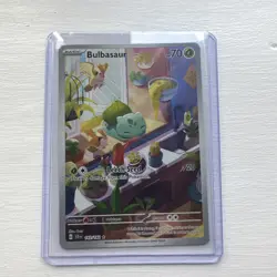 Pokemon Bulbasaur Holo Card Stellar Crown 143/142 Full art halo RAW - Image 4