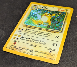 Raichu 014/102 Base Set Holo Pokemon Cards Illus.Ken Sugimori (Good Condition) - Image 4