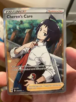 Cheren's Care - 168/172 - Pokemon Brilliant Stars Sword Shield Full Art Card NM - Image 1