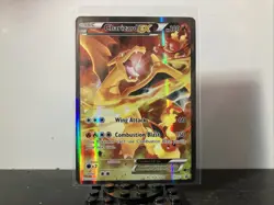 Pokemon Charizard EX XY121 Ultra Rare Black Star Promo Full Art Holo Card MP-LP - Image 1