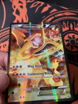 Pokemon Charizard EX XY121 Ultra Rare Black Star Promo Full Art Holo Card MP-LP - Image 3