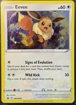 Pokemon 3 Card Lot • ‘Tag Team’ Theme - Sylveon EX/GX | Eevee SWSH042 Swirl • MP - Image 2