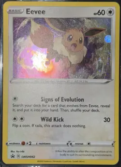 Pokemon 3 Card Lot • ‘Tag Team’ Theme - Sylveon EX/GX | Eevee SWSH042 Swirl • MP - Image 3