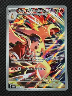 Pokemon Cards Ethan's Typhlosion 190/182 Destined Rivals Illustration Rare NM - Image 1