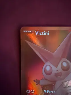 Red Victini 171/086 Black Bolt Pokemon Card Rare Holo PACK FRESH - Image 4