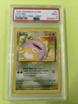 Koffing 51/102 Base Set (PSA 9) Pokemon Playing Card 1999-2000 - Image 1