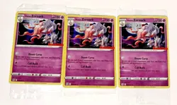 LOT OF 3 HISUIAN ZOROARK GAMESTOP SEALED STAMP PROMO - 076/196 - POKEMON CARD - Image 1