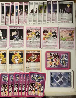 Lot of (60) 2000 Dart Premiere Edition Sailor Moon TCG Cards Vintage Near Mint - Image 3