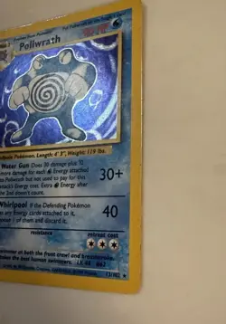 Pokemon TCG Poliwrath Base Set 13/102 Holo Rare 1999 Card Excellent Condition - Image 2