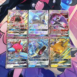 Pokemon TCG | English Full Art Rare GX X6 Card Bundle Joblot | Latios & More - Image 1
