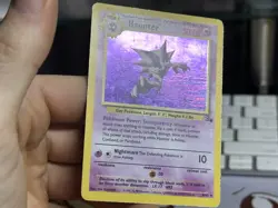#2 STAIN ERROR Haunter 6/62 Fossil 1999 Holo Rare WOTC Pokemon Card TCG - Image 5