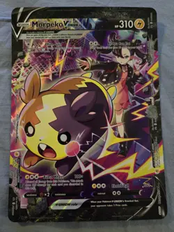 Pokemon TCG - JUMBO + Sectioned - Morpeko V-Union Black Star Promo Card - Image 1