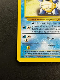 Wartortle 42/102 - Base Set Vintage WOTC Pokemon TCG Card LP - Image 2