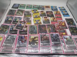 DIGIMON CCG CARDS LOT OF 65 IN SLEEVES INCLUDING DUPES PRE-OWNED GOOD CONDITION - Image 1