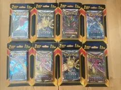 Lot Of 8 Pokemon TCG 2 Per Pack Booster Packs +Foil Cards Brand New Sword Shield - Image 1