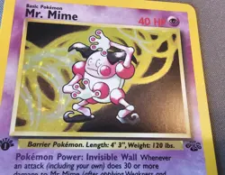 NM/EX - Mr. Mime - 6/64 - 1st Edition - Jungle - Pokemon Card - Image 2