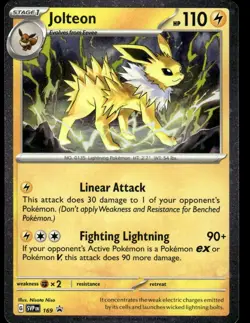 Pokemon TCG SV: Scarlet & Violet Promo Cards #169 Jolteon NM - Image 1