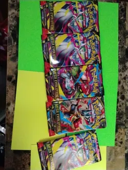 (5) Pokemon TCG Mega Evolution Enhanced Booster Packs 10 Cards Per Pack Unopened - Image 1