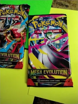 (5) Pokemon TCG Mega Evolution Enhanced Booster Packs 10 Cards Per Pack Unopened - Image 4