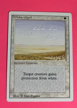 MTG White Ward Revised Edition Regular Uncommon Never Played - Image 1