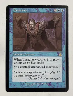 Treachery Urzas Destiny HP Heavy Play MTG Magic The Gathering - Image 1