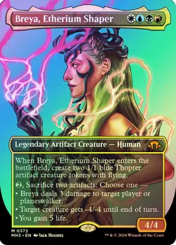 MTG FOIL Breya, Etherium Shaper Borderless - Modern Horizons 3 #372 - Image 1