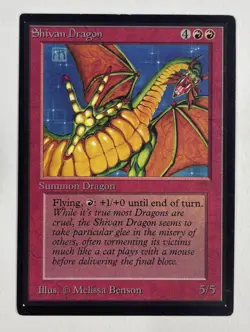 Shivan Dragon CE MP Moderate Play MTG Magic The Gathering - Image 1