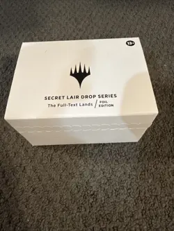 Magic: the Gathering MTG Secret Lair - THE FULL-TEXT LANDS FOIL EDITION - Image 1