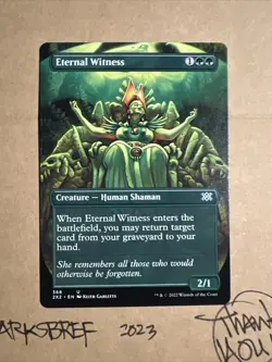 MTG Eternal Witness 2X2 368 U Borderless Double Masters 2022 Regular NM - Image 1