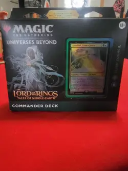Magic The Gathering Lord of The Rings LOTR Elven Council Commander Deck- Sealed - Image 1