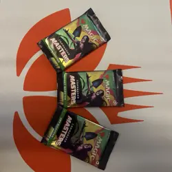 MTG Magic The Gathering Commander Masters Set Booster Pack X 3 New And Sealed - Image 1