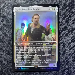 Rick, Steadfast Leader ?Foil NM? Secret Lair Drop: The Walking Dead AMC MTG #143 - Image 1
