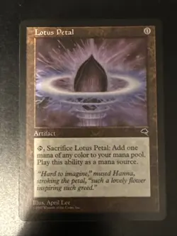 1x Lotus Petal Tempest LP MTG Magic the Gathering x1 MKE - Image 1