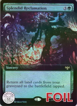 MTG Splendid Reclamation (Extended Art) (393) | NM Foil | Crimson Vow {VOW} - Image 1