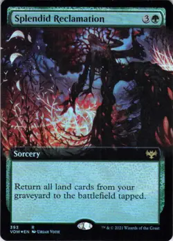MTG Splendid Reclamation (Extended Art) (393) | NM Foil | Crimson Vow {VOW} - Image 2