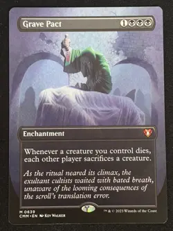 1x MTG Grave Pact (Borderless) - Commander Masters (CMM) #639 - Magic - Image 1