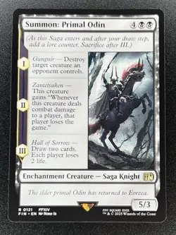 Summon: Primal Odin R 0121 FIN Regular MTG: Final Fantasy NM - Image 1