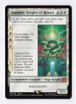 Summon: Knights of Round 0036 (M) MTG Final Fantasy (FIN) (EN) - Image 1