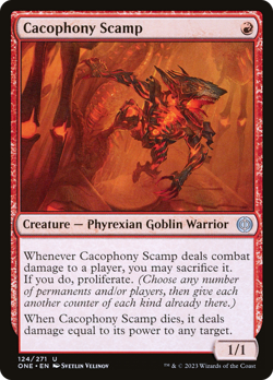 Cacophony Scamp (Foil) - 124 - Phyrexia: All Will Be One- Near Mint - MTG - Image 1