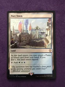 1x Port Town, Surge Foil, Final Fantasy, Magic MTG NM - Image 1