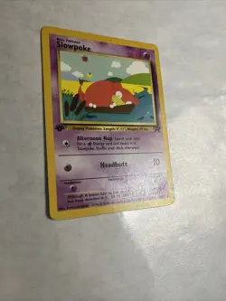 Pokemon TCG - Slowpoke #67/82 - Team Rocket - 1st Edition - LP - Image 2