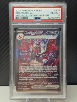 Pokemon Paldean Fates Charizard EX PSA 10 Gem MT 234/091 - Image 1